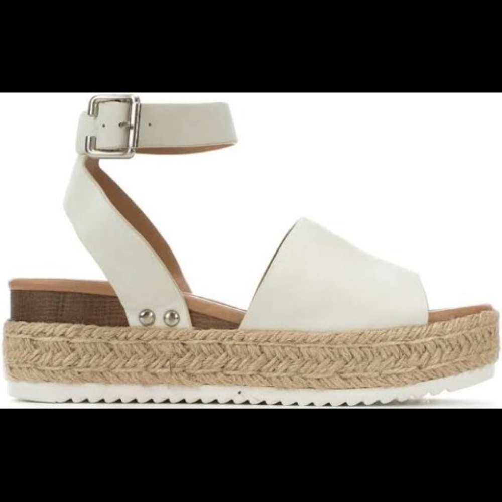 White Platform Sandals